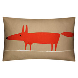 Scion Mr Fox Cushion Beige / Orange